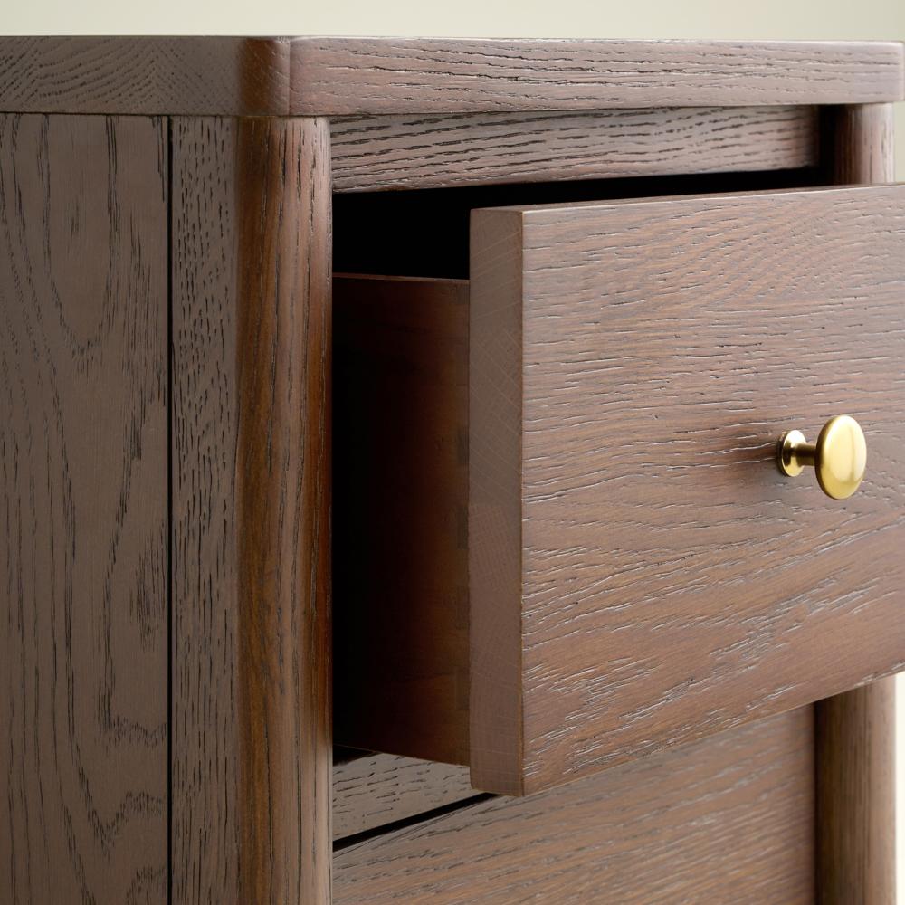 Adina 2 Drawer Bedside, Walnut